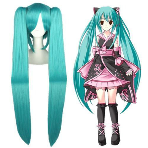 Vocaloid - Miku 075A-Cosplay Wig-Animee Cosplay