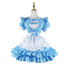 Load image into Gallery viewer, Blue Lolita Maid Dress-Lolita Dress-Animee Cosplay