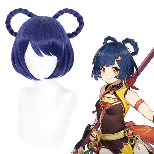 Genshin Impact-Xiangling-Cosplay Wig-Animee Cosplay