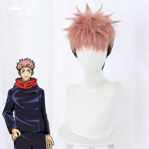 Jujutsu Kaisen-Yuji Itadori-Cosplay Wig-Animee Cosplay