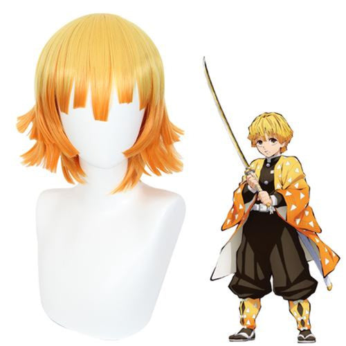 Demon Slayer-Agatsuma Zenitsu-Cosplay Wig-Animee Cosplay