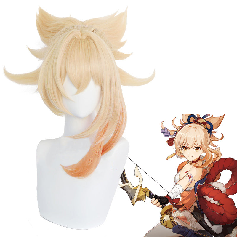 Genshin Impact-Yoimiya-Cosplay Wig-Animee Cosplay