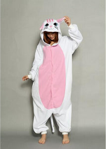 Kigurumi Onesie White Cat-Kigurumi-Animee Cosplay